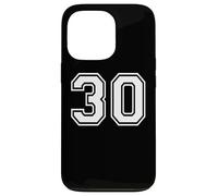 30 Number Thirty Team Sports Graphic Design Matching Varsity Case for iPhone 13 Pro