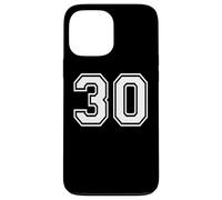 30 Number Thirty Team Sports Graphic Design Matching Varsity Case for iPhone 13 Pro Max
