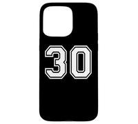 30 Number Thirty Team Sports Graphic Design Matching Varsity Case for iPhone 15 Pro Max