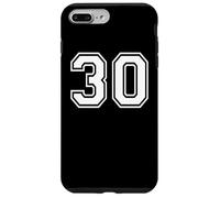 30 Number Thirty Team Sports Graphic Design Matching Varsity Case for iPhone 7 Plus/8 Plus