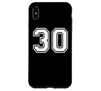 30 Number Thirty Team Sports Graphic Design Matching Varsity Case for iPhone XS Max