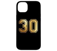 30 Number Thirty Team Sports Graphic Varsity Matching Case for iPhone 14 Plus