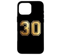 30 Number Thirty Team Sports Graphic Varsity Matching Case for iPhone 16 Pro Max