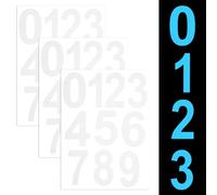 30 Numbers, Glow In The Dark House Numbers, 2.44In Number Stickers for Mailbox Glow Address Signs for Houses at Night for Door Cars Trucks Home Business(White)