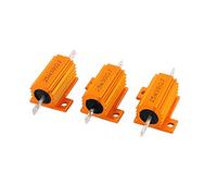 30 Ohm Fixed Resistors +/- 5% 25W Rose Gold Tone Aluminum Housed Wirewound Resistors Single Resistors 3 Pcs AMNzOgOdL