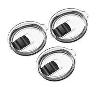 30 oz Tumbler Lid, 3 Pack Magnetic Slider Replacement Lids for YETI 32 oz Tumbler, 14oz Mug, 35/42oz Straw Mug, Old Style Rtic, Travel Spill Proof Cup lids Covers, BPA Free