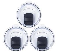 30 oz Tumbler Lids - 3 Pack Magnetic Slider Replacement for YETI 30/32 oz & 14 oz Mug, Spill-Proof Travel Cup Covers, BPA Free, Perfect for Outdoor Adventures & Daily Commutes