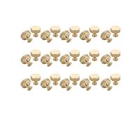 30 Pack 1.2 Inch Brushed Gold Cabinet Knobs Knurled Kitchen Cabinet Knobs Gold Drawer Knobs Round Dresser Knobs