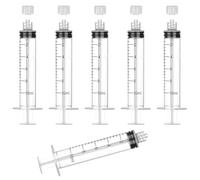 30 Pack 10ml Syringes with Cap, Colostrum Syringe without Needle, Luer Lock Feeding Small Plastic Syringes, Individually Sterile for Refilling and Liquid Measuring, Scientific Lab, Feeding Pet