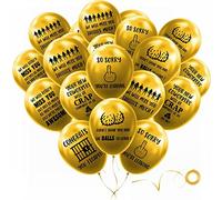 30 Pack 12" GOLD Fun Office Leaver Going Away Balloons Colleague/Coworker Last Day Office Party Balloon Decorations for Farewell Party Going Away Goodbye Party Office Work Party Graduation Decorations