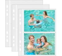 30-Pack 3.5"x5" Photo Sleeves for A5 6-Ring Binders and 3-Ring Mini Binders, 120 Pockets