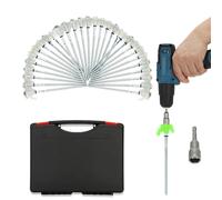 30 Pack 8" Heavy Duty Tent Stakes Screws- Glow in The Dark Metal Tent Stakes-Drill in Style Ground Anchor Screw in Pegs for Camping Patio Garden Awning Canopy Grassland, Comes with Hexagon Head Drive