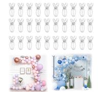 30 Pack Balloon Arch Clips, 2-Inch Transparent Spring Clamps for Balloon Arches, Backdrop Stands, Party Decorations & DIY Crafting - Clear Plastic Clamps for Weddings, Birthdays & Eventsv