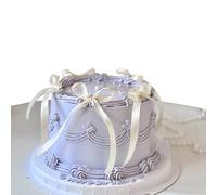 30 Pack Bow Cupcake Toppers Birthday Bowknot Ribbons Coquette Etiquette Cupcake Picks Bridal Shower Wedding Single Girl Cake Decorations Wedding Party Supplies Light Beige