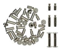 30 Pack Chicago Screws and Extention Posts for Binding Extending Scrapbook Photo Album Refill Pages Compatible with Pioneer Photo Albums (Silvery, Diameter 5mm)