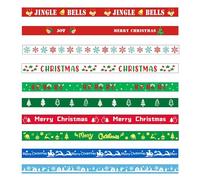 30 Pack Christmas Silicone Bracelets Bulk for Kids, Rubber Wristbands for Holiday Party Favors Supplies, 10 Styles Xmas Cute Bracelets Bulk for Christmas Stocking Stuffers & Photography Props