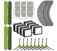 (30 Pack) Combo j7+ Replacement Parts Compatible with iRobot Roomba Combo j7+, Comboj9+, Combo 10 Max Robot Vacuum, 2 Sets Roller Brush, 4 Mop Pads, 8 HEPA Filters, 6 Dust Bags, 8 Side Brushes