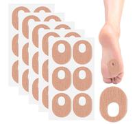 30 Pack Corn Pads for Bottom of Foot, Callus Pad with Water-Resistant Self-Stick Adhesive, Oval Corn Pads for Feet, BlistersReduce Pressure and Friction from Shoes Rubbing, Skin Color