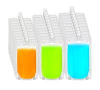 30 Pack Drink Pouches for Festivals, 3 Mixed Sizes Pouches for Liquid, Alcohol Pouches, Reusable Drink Pouches Bags, Clear Drink Pouches Leak-Proof for Parties, Picnic, Travel (250ml/380ml/500ml)