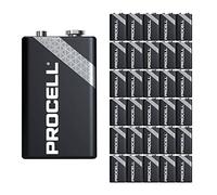 30 Pack - Duracell Procell 9V Batteries | 9 Volt Industrial Power Alkaline Battery | Home or Office Use | Car Air Freshener Promo Pack | Reliable Long Lasting Power