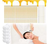 30 Pack Ear Candles, All Natural Beeswax Ear Wax Remover Candles, Non-Toxic Cylinders Hollow Cone Candles with Protective Disks, Safe and Easy to Use