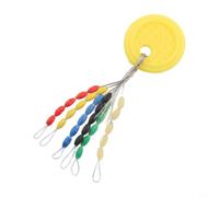 30 Pack Fishing Float Stops Line Stoppers Beads Rig Buffer Connectors Soft Rubber Oval Cylinder 5 Sizes SS S M L LL for Stream River Lake Pond(SS)