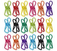 30 Pack Food Bag Clips: Steel Core PVC Coating for Kitchen, Laundry & Home Organization