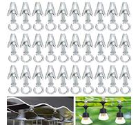 30 Pack ,Hanging Indoor/Outdoor String Lights, Globe String Lights Party Light Holder,for Bedroom,Patio,Garden,Parties,Wedding.caravan curtain rods Awning Lights,Commercial Decor,RV Trailer,Clear