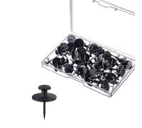 30 Pack I Shape Metal Push Pins Bulletin Board Cork Notice Pins Flat Head Push Pins for Thumb Tacks Wall Hooks