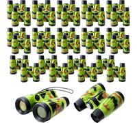 30 Pack Kids Binoculars Bulk Jungle Safari Binoculars Camouflage Binocular for Boys Girls Hunting Party Favors Explorers