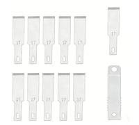 30 Pack Knife Blades Flathead Repair and Engraving Blades Steel Craft Knife Replacement Blade with Storage Box for Wood Carving, DIY Crafts, Model Making