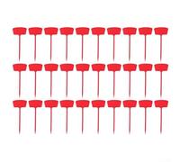 30 Pack Large Garden Plant Labels 36x15cm Plastic Signboard for Gardening Identification, DIY Farmhouse Decor, Wedding Guide(Red)
