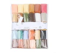 30 Pack Latch Hook Yarn Set for Beginners - Pre Wool Strips 5.5cm Assorted Colours Rug Making Craft(No. 3)