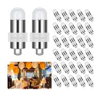 30 Pack LED Balloon Lights, Warm White, Mini LED Paper Lantern Lights, DIY Vase, IP65 Waterproof, Battery Operated, Indoor Outdoor Decoration for Halloween, Christmas, Wedding, Party, Birthday