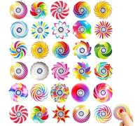30 Pack Mini Fidget Spinners for, Fidget Toys for Various Styles Spinning Toys Party Bag Fillers, Colourful Hand Spinners for Office Home and Travel