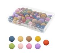 30-Pack Morandi Color Notice Board Pins Set, Resin and Metal Drawing Pin with Round Heads, Sharp Drawing Pins for Walls and Cork Boards, Decorative Thumb Tacks for Office and Home Use
