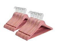 30 Pack -Natural Aromatic Cedar Wood Hangers with Shoulder Grooves, 360-Degree Flexible Hook, Solid Wooden Coat Suit, Shirt Hangers, Natural Cedar Wood Finish. (Pack of 30)
