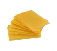 30-Pack Natural Beeswax for Honeycomb Foundation Frames for Beekeeping Hives - 13.3 x 9 cm (5.24 x 3.54 in), Yellow, for Ideal for Honey