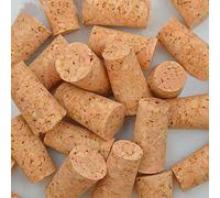 30 Pack Natural Soft Wood Corks, Tapered Cork Wooden Beer Bottle Stopper for Wine Making Craft, Leakproof