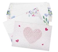 30 Pack Plantable Seed Paper - Greeting Cards Handmade Recycled Growing Seed Paper Embedded with Wildflower Seeds for Birthday Party | Wedding Favor | Small Business Thank You Cards