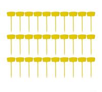 30 Pack Plastic Garden Plant Labels for Easy Plant Identification in Gardens, Yards, and For DIY Projects (Yellow)