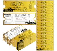 30 Pack Polar Express Ticket Christmas Polar Golden Tickets Bulk North Pole Train Tickets Polar Conductor Believe Gifts Theme Party Favors