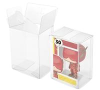 30 Pack Protectors Case Compatible with 4 Inch Pop Vinyl Figures Heavy Duty Protector Case Crystal Clear Display Boxes for 4 Inch Figures Collectibles