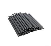 30 Pack PVC Mounting Clips for Privacy Screen Strips, 190mm Clamp Bars for Double Rod Garden Fences, Weatherproof UV Resistant Black Fixings for Outdoor Yard Patio Security and Win