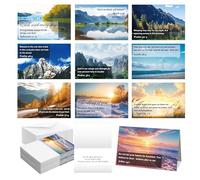 30 Pack Religious Thinking of You Card with Envelopes Bible Verse Cards 4 x 6 Inch-Christian Inspirational Thinking of You Greeting Card Landscape Religious Sympathy Cards