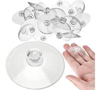 30 Pack Rubber Transparent Suction Cups Without Hooks, Anti-Collision Sucker Pad Without Hooks for Glass Table Tops Home Decoration (45mm)