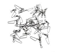 30 Pack Stainless Steel Ball Bearing Swivels With Coastlock Snap For Offshore Trolling And Kite Flying Line Connector Black Finish(4)