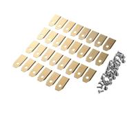 30 Pack Stainless Steel Mower Blades, 0.7mm Thickness, Replacement Parts,Compatible with Husqvarna Automower and Gardena Robot Lawn Mower(30PCS Gold)