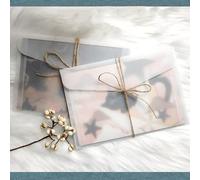 30 Pack Translucent Vellum Envelopes 5x7 Clear for Wedding, Greeting, Parties, Card, Postcards, Photos - Blank White