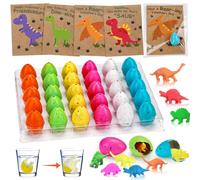 30 Pack Valentines Day Cards for Kids School - Small Hatching Dinosaur Eggs Valentines Day Gifts for Kids Classroom - Funny Dino Valentine Exchange Cards Bulk for Toddler Boy Girl Class Party Favors